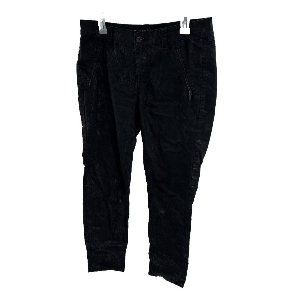White House Black Market Womens Size 8 Skinny Leg Pants Black Stretch Jeans